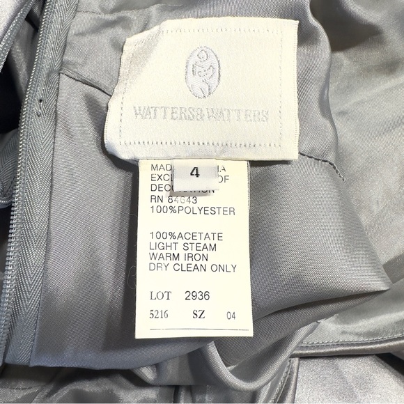 WATTERS & WATTERS DRESS SIZE 4 FORMAL WEAR GENTLY USED - Picture 9 of 9